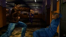 Kuang seen running towards Ryo, who has just attacked fellow Yellow Head Yi Sun.