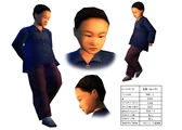 Concept art of Zhengye's character model.