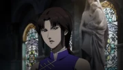 Xiuying by the original statue in the anime.