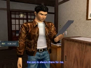 Ryo recieving Ine-san's allowance.