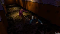 Nan trying to attack Ryo.