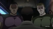 Tony (right) and Smith (left) trying to intimidate Ryo in the anime.
