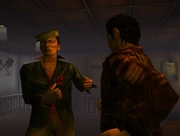 Takeshi fighting Ryo at Heartbeats.