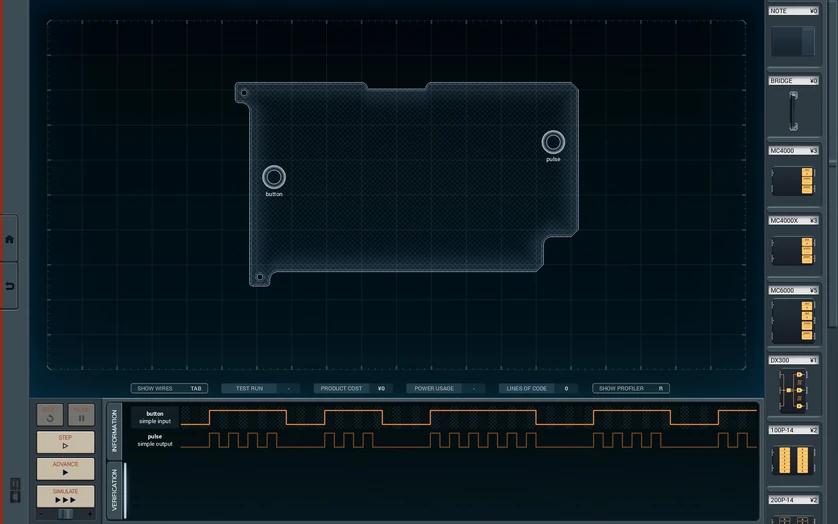 Diagnostic pulse generator
