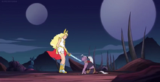 She-Ra defeats Huntara