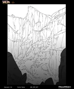 Northern Reach cliff, found on Grace Kum's porfolio