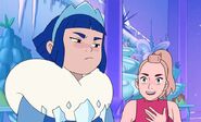 Adora attempts to convince Frosta to join The Princess Alliance