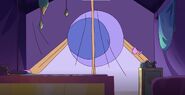 The interior of Adora's tent