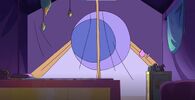 The interior of Adora's tent