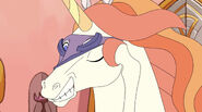 Swift Wind sporting a mask covering his eyes