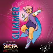 Glimmer's trading card (front)