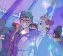 ND Stevenson (right) and Lee Ostertag (left) in "Princess Prom"