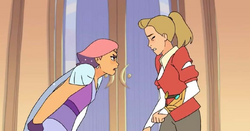 Glimmer and Adora arguing S4E8