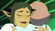 Glimmer and Catra hug in "Heart Part 1", continued