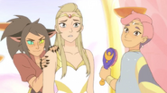 Adora, Glimmer, and Catra in the Bright Future