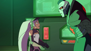 Entrapta explains her plans to Hordak