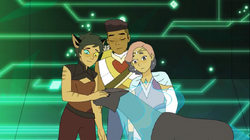 Catra trusts Melog to look after them