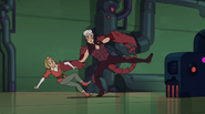 Adora and Scorpia paused after the fight