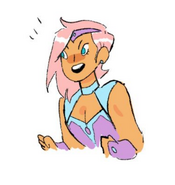 Glimmer concept art by ND Stevenson from the She-Ra pitch bible