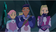 Glimmer, Bow, and Adora upon meeting Melog