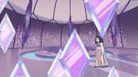 A passerby notices the missing crystals