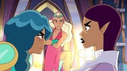 Mermista interrogating the Bright Moon General