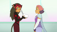 Catra gives Glimmer a cake