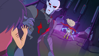Catra and Hordak immediately after the destruction of the portal