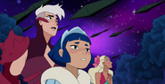 Frosta, Perfuma and Scorpia see the Horde Armada approaching