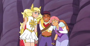 Bow frantically stops Adora and Glimmer from fighting