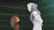 Catra tries to be brave while being addressed by Horde Prime