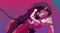 Catra and Adora dancing at princess prom