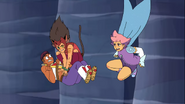 Glimmer and Bow 'escape' Dryl with Catra