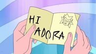 The note that Catra wrote and threw in a garbage can at Princess Prom