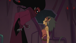 Catra & Shadow Weaver S1 Still