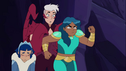 Mermista gestures urgently at Perfuma