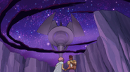 Bow and Glimmer watch as a Horde Ship approaches