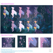 Color design for Glimmer's teleportation, courtesy of Lamb Chamberlin's portfolio