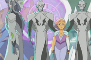 Horde Prime with Glimmer as his hostage