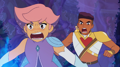Glimmer and Bow when they met Adora