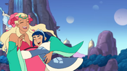Frosta hugs Perfuma, "The Battle of Bright Moon"