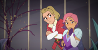 Glimmer chuckles at Adora’s paranoia in "Mer-Mysteries"