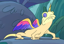 She-Ra transformed a lizard into a... different thing