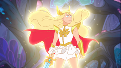 Adora uses She-Ra's power for the first time
