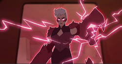 Scorpia empowerd by her Runestone