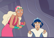 Perfuma and Frosta suprised after seeing Scorpia in Bright Moon