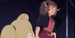 Catra after she Learns about shadow weaver