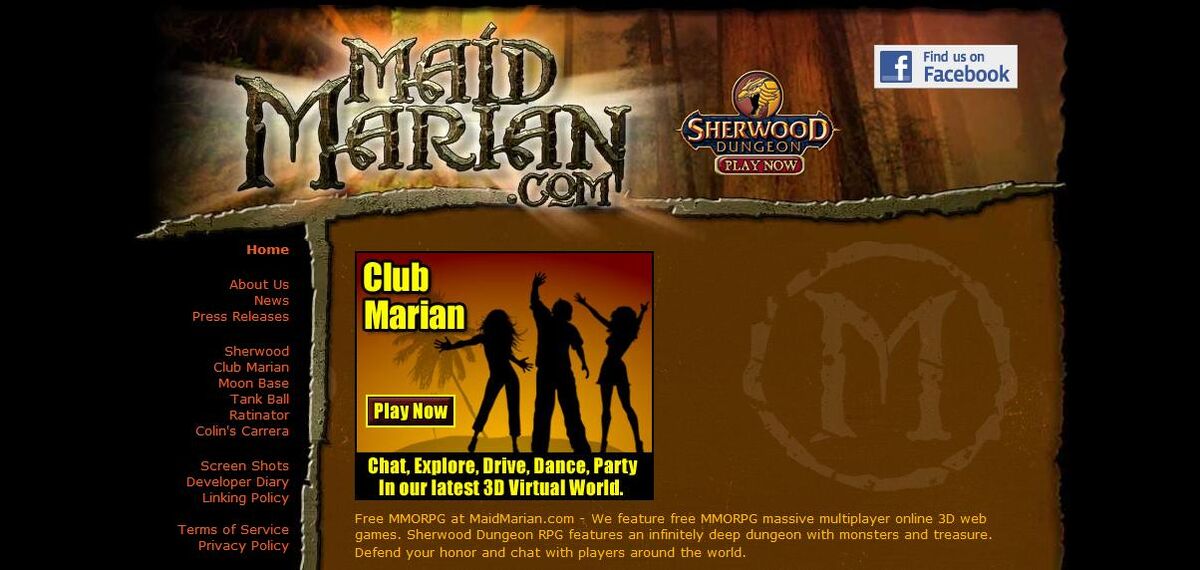 Free MMORPG at Maidmarian.com - Free Massive Multiplayer Online