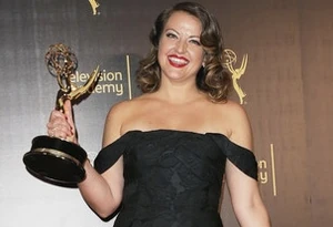 Kathryn Burns with Emmy