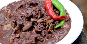 Dinuguan with peppers